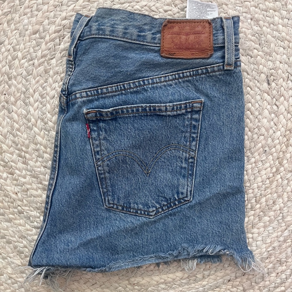 Levi's Classic Blue Cutoff Shorts